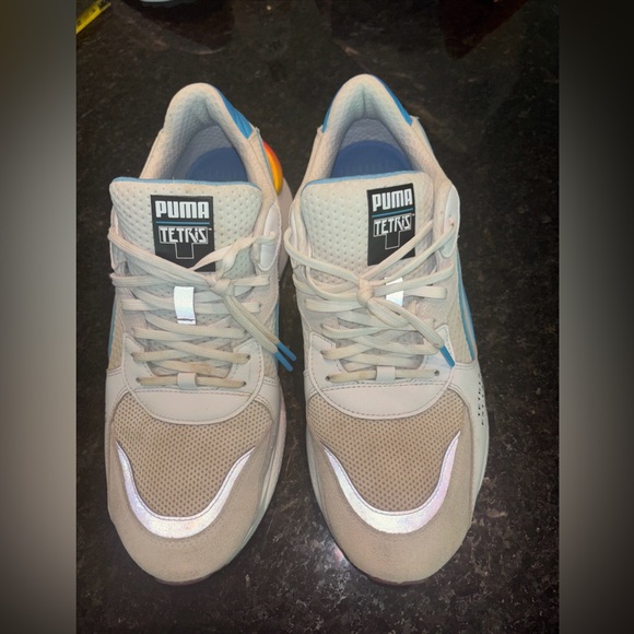 Puma Mens RS 9.8 Tetris 372490-01 White Multi Casual Shoes Sneakers Size 11 - Picture 1 of 8